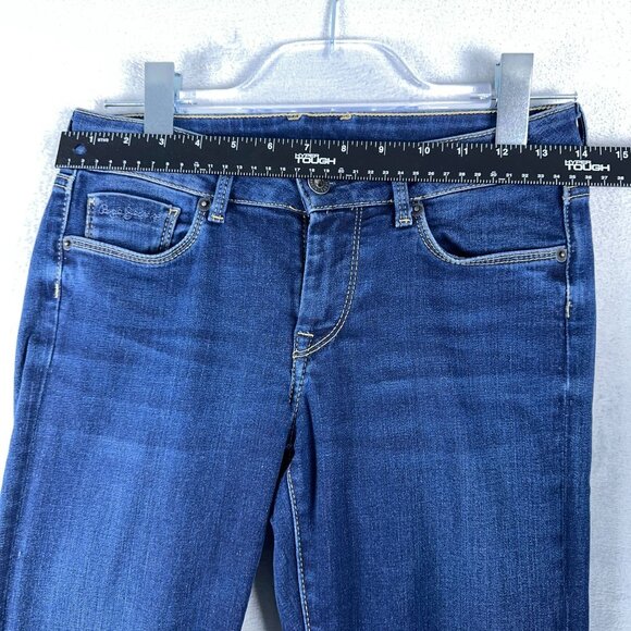 Pepe Jeans Womens Skinny Fit Slim Leg Denim Stretch Regular Waist Blue Size W28 - Picture 5 of 10